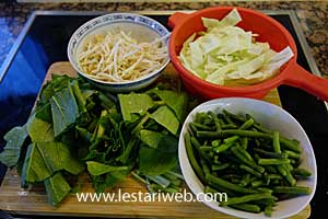 Lontong Pecel Step 1 