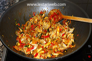 Masak Tumis Cakalang Suwir