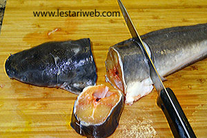Mengiris Ikan Gabus