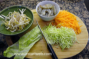 Mengiris Sayur Ote-Ote