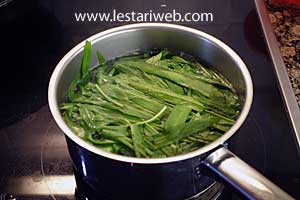 Mie Kangkung Step 12