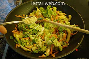 Orak Arik Sawi utih Step 11