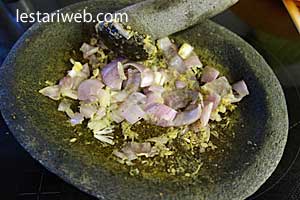 Orak Arik Sawi utih Step 3