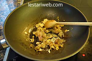 Orak Arik Sawi utih Step 5