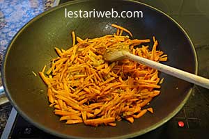 Orak Arik Sawi utih Step 7