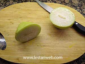 Oseng Tempe Labu Siam Step 1