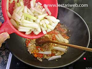 Oseng Tempe Labu Siam Step 10