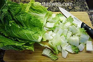 Oseng Udang Sawi Putih Step 3