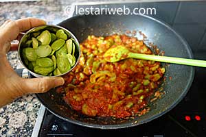 petai untuk masakan pare balado