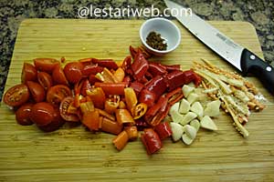 Membuat Pelecing Ayam Step 3