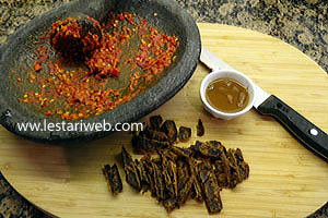 Racikan Sambal Rujak Kangkung