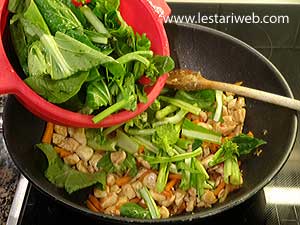 Sawi Masak Tumis Ayam