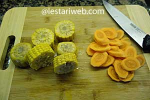 Membuat Sayur Bening Step 1