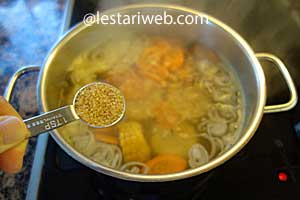 Membuat Sayur Bening Step 7