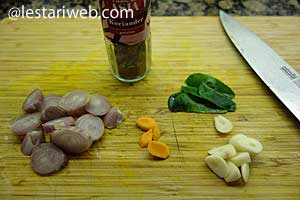 bahan bumbu untuk perkedel singkong