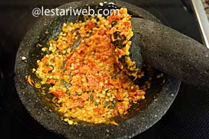 sambal untuk tahu campur