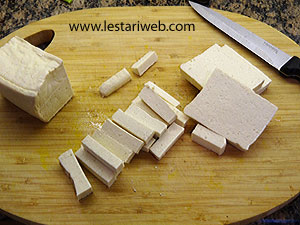 Tahu Iris Untuk Oseng