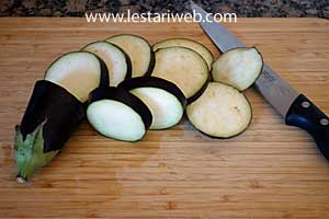 Terong diiris-iris bulat