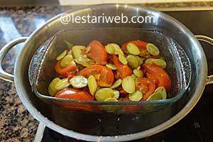 masakan tim ikan pindang matang 