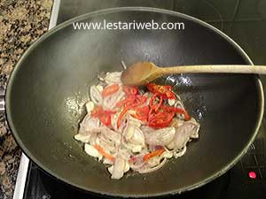 Tumis Bumbu Sawi Ayam