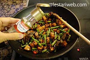 merica bubuk untuk tumis buncis tempe