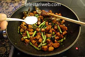 masakan tumis buncis tempe