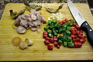 bumbu iris tumis buncis tempe