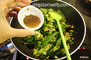 terasi utuk tumis daun pepaya