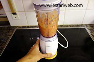 bumbu halus tumis pare ikan teri