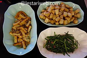 bahan racikan tumis tahu ikan asin