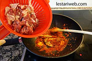 daging untuk dimasak udang labu siam