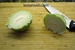 labu siam dibelah 2 