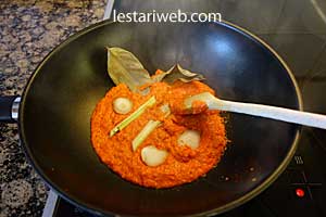 bumbu halus udang labu siam ditumis