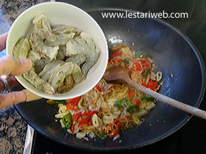 Udang Masak Oseng Tahu